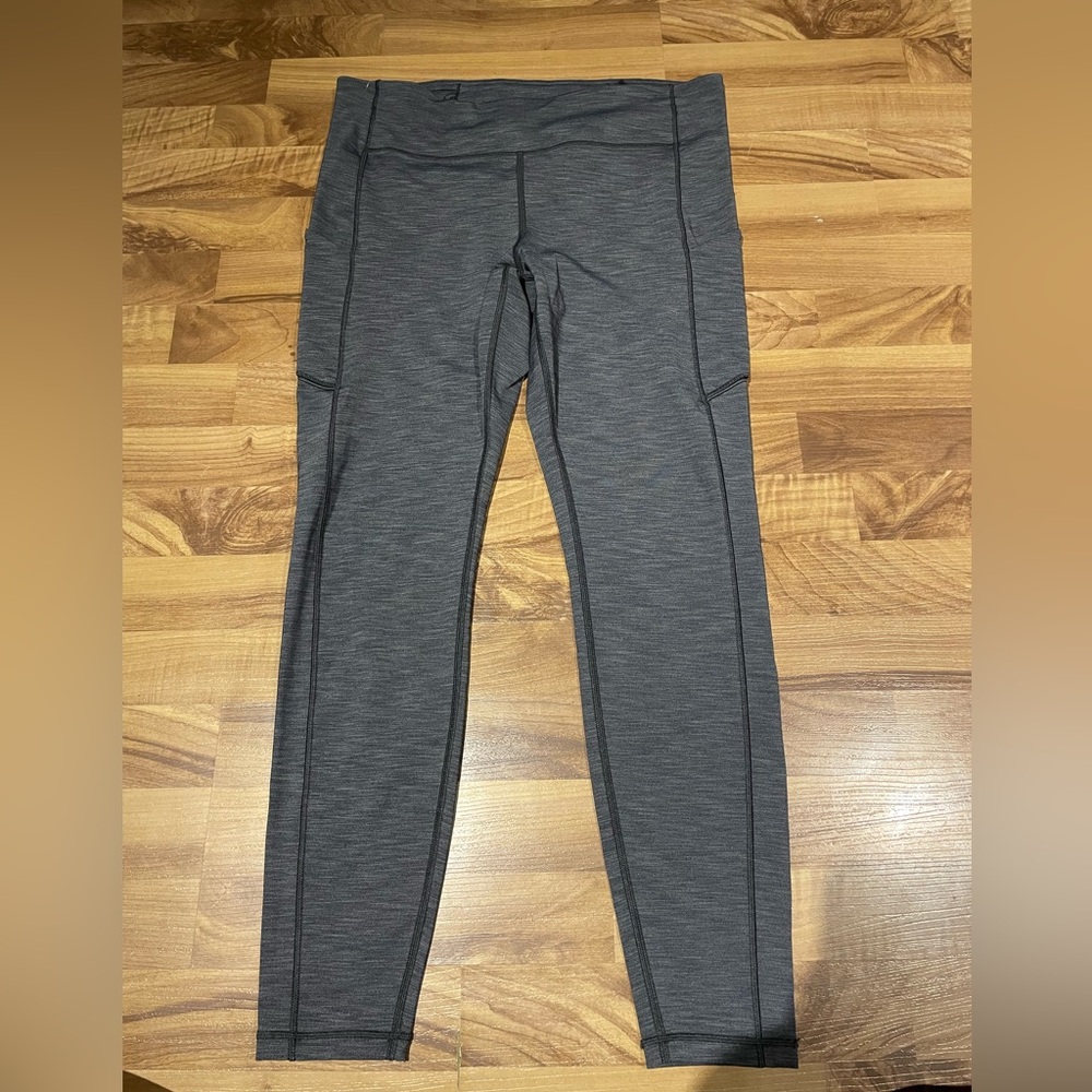 Lululemon Speed Up Tight *Full-On Luxtreme Brushed 28" Sz 12 Heathered Deep Coal - Picture 5 of 15